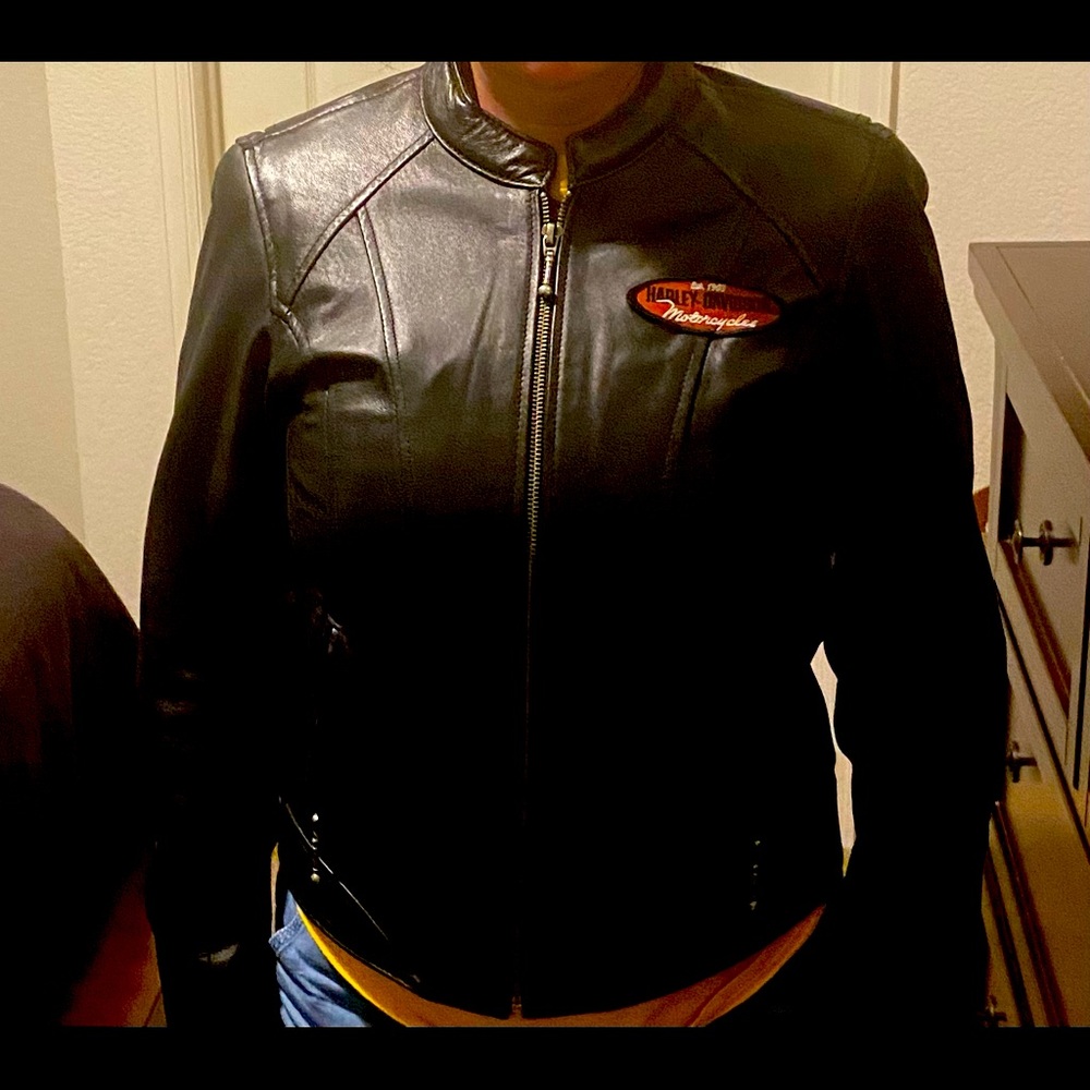 XS Black Leather Harley Davidson